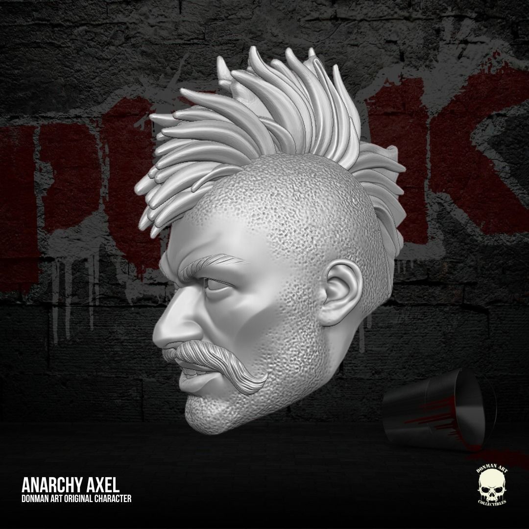 Anarchy Axl donman Original 3D files for Action Figures 3D print model_4