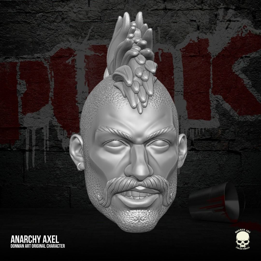 Anarchy Axl donman Original 3D files for Action Figures 3D print model_19