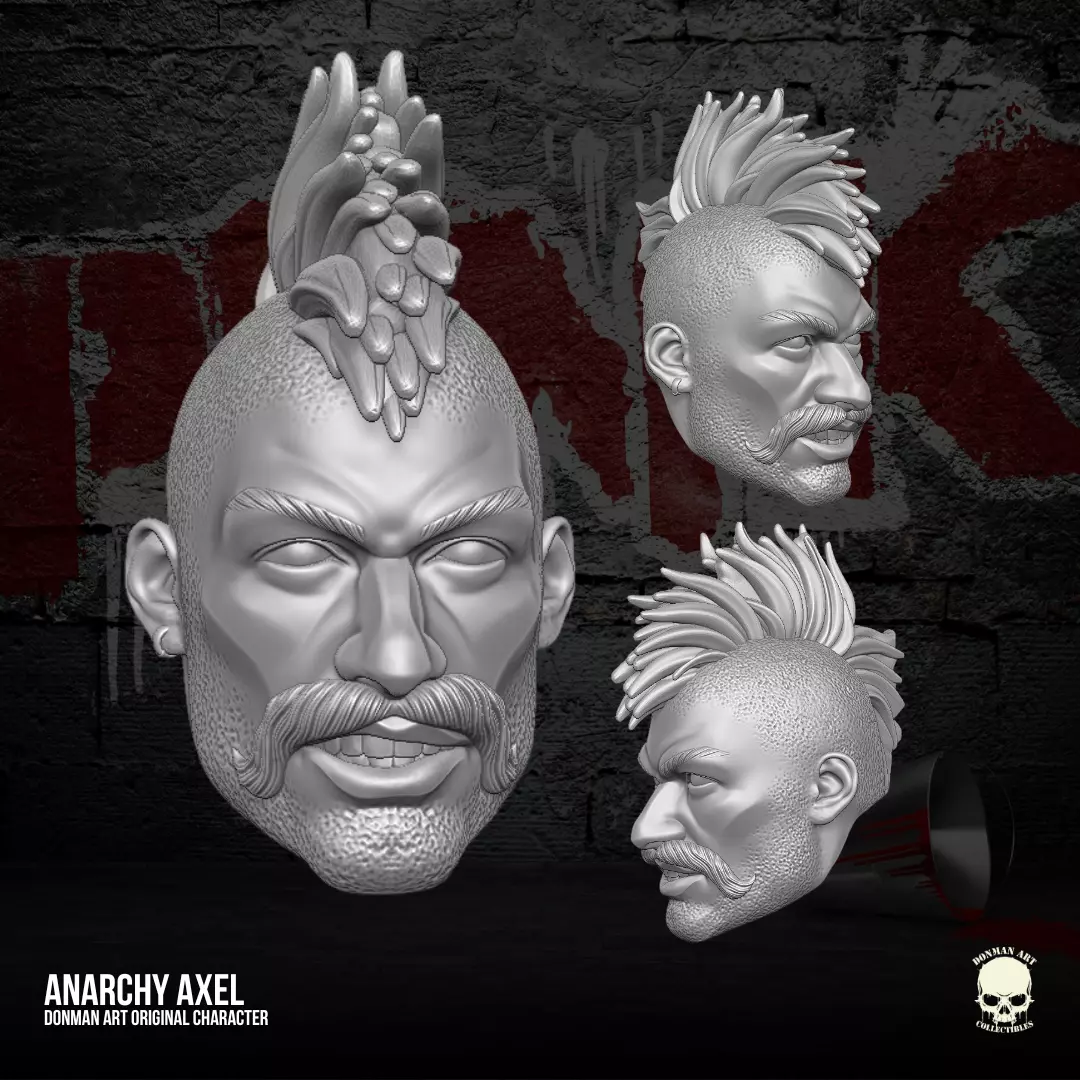 Anarchy Axl donman Original 3D files for Action Figures 3D print model_0