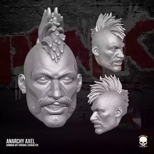 Anarchy Axl donman Original 3D files for Action Figures