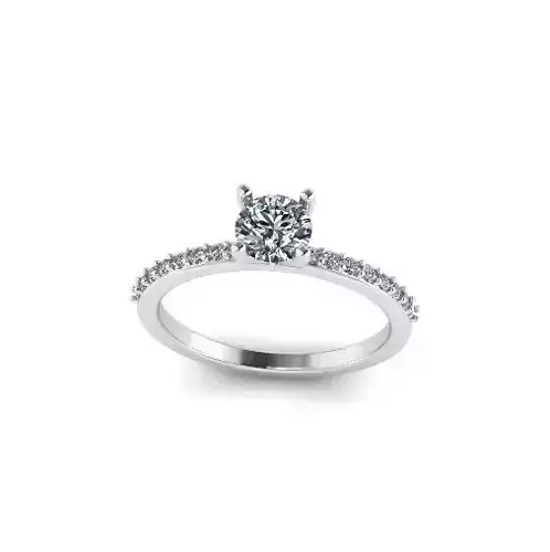 Solitaire engagement ring Model 5386