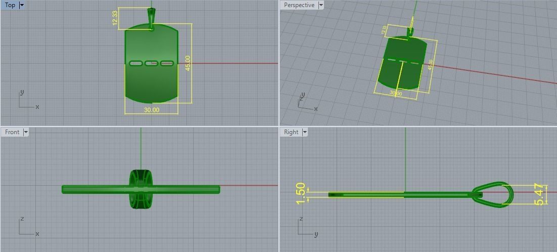 Pendant Model 5373 3D print model_6