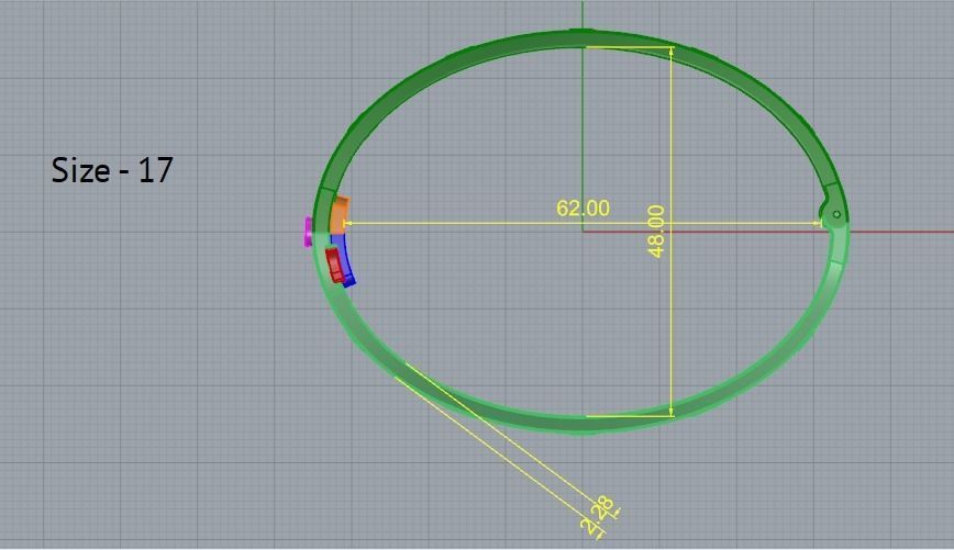 Bracelet Size 17 Model 5372 3D print model_5