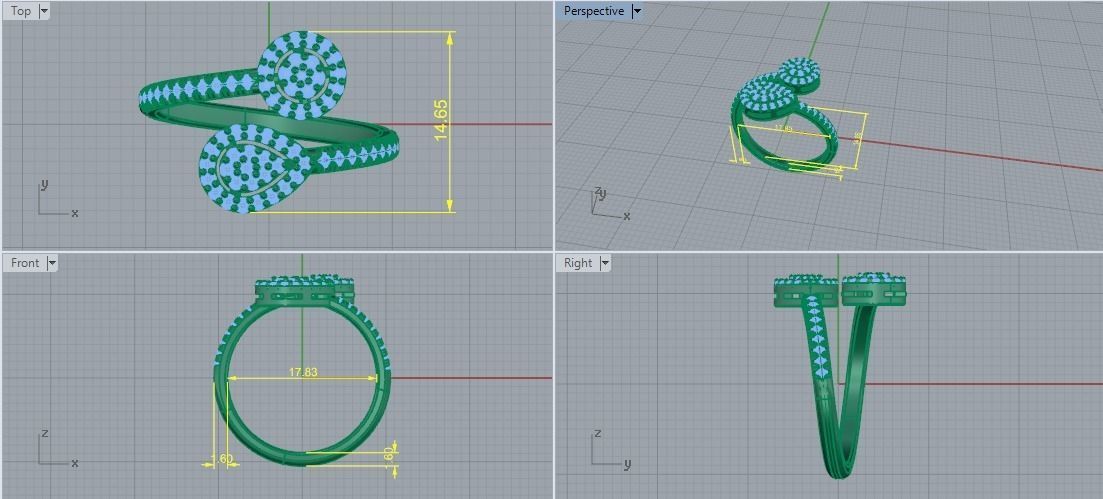 Ring pear Model 5364 3D print model_5