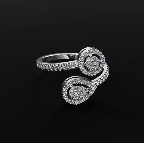 Ring pear Model 5364 3D print model_0