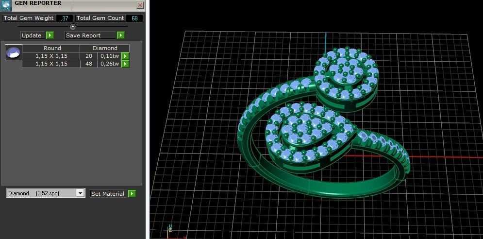 Ring pear Model 5364 3D print model_7