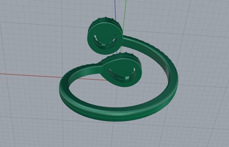 Ring pear Model 5364 3D print model_4