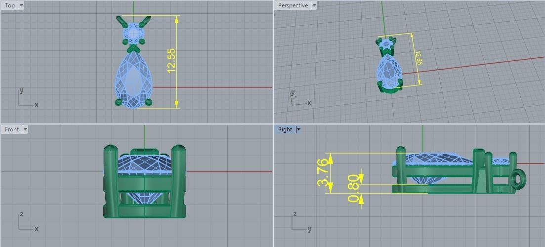 Pendant Model 5358 3D print model_5