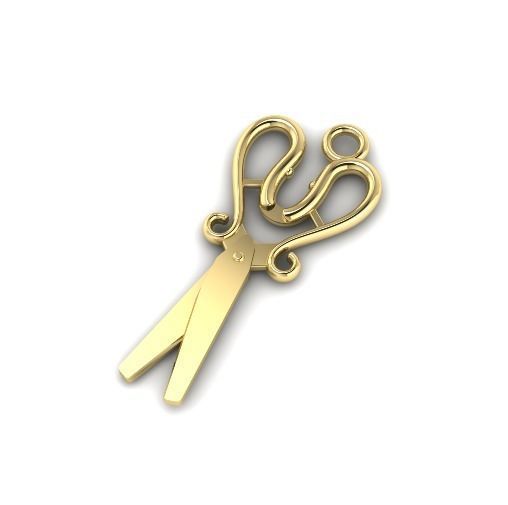 Pendant scissor Model 5349 3D print model_1