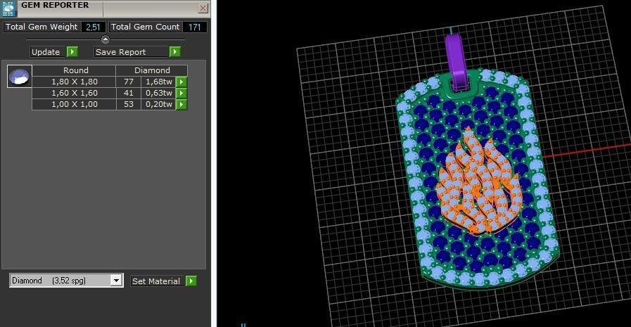 Fire pendant Model 5345 3D print model_8