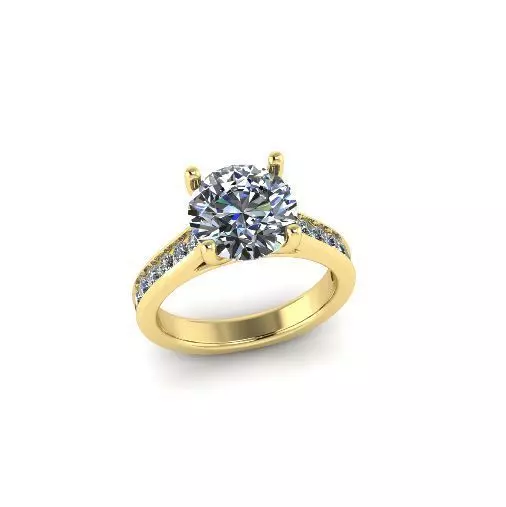Solitaire Ring Model 5343 3D print model