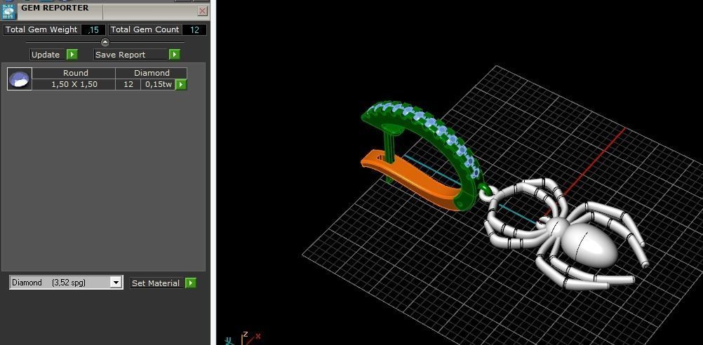 Scorpio pendant Model 5341 3D print model_7