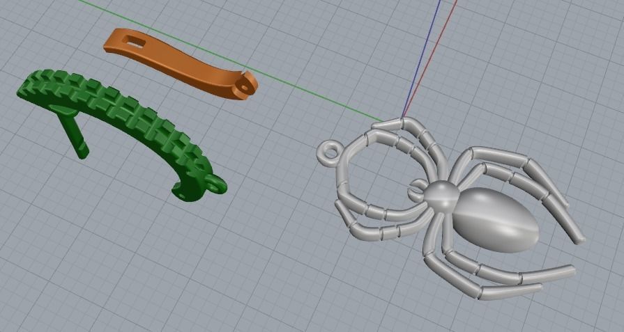 Scorpio pendant Model 5341 3D print model_3