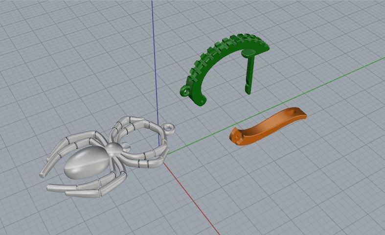 Scorpio pendant Model 5341 3D print model_2