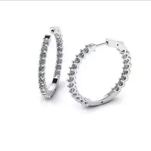 Round earrings Model 5334