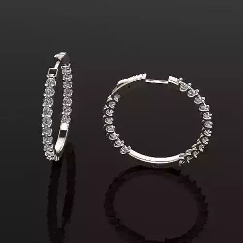 Round earrings Model 5332