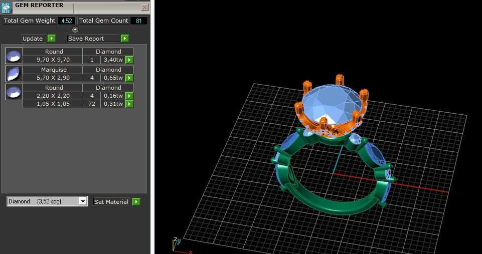 Ring Model 5441 3D print model_8