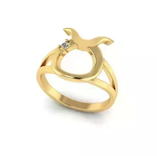 Ring Zodiac Sign Taurus Model 5439