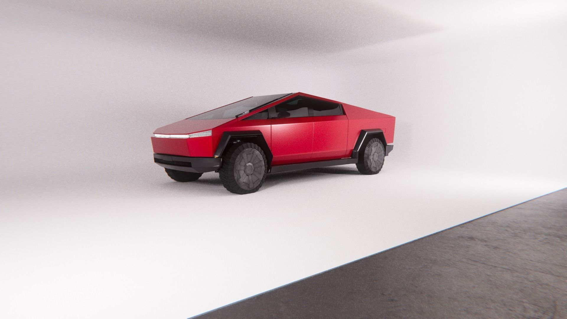 CYBERTRUCK Tesla 2024 3D model_7