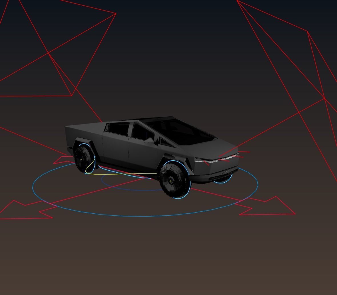 CYBERTRUCK Tesla 2024 3D model_13