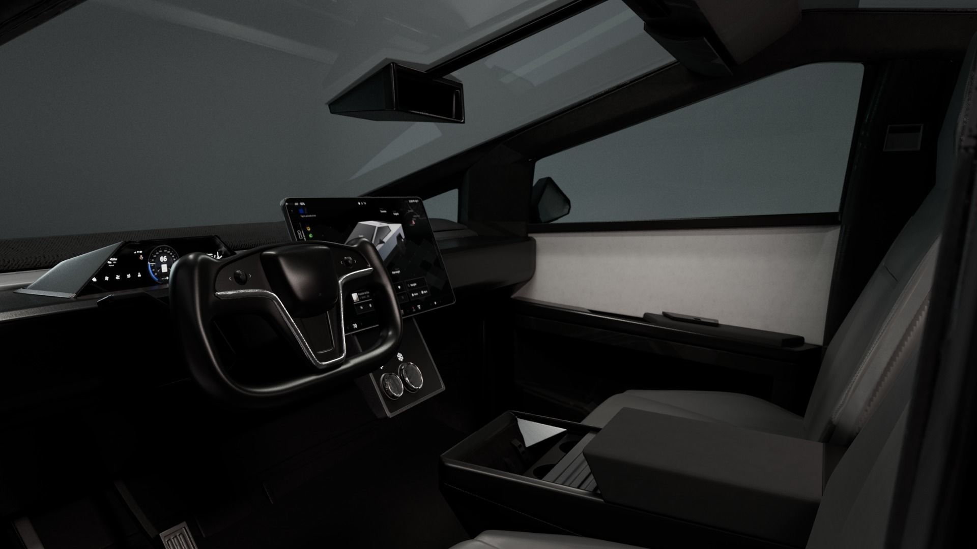 CYBERTRUCK Tesla 2024 3D model_4