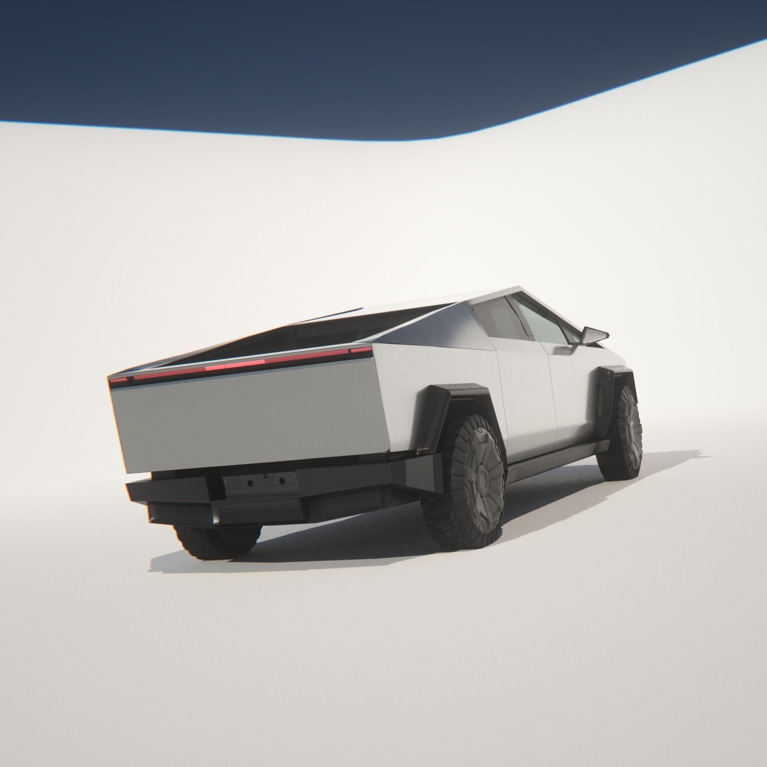 CYBERTRUCK Tesla 2024 3D model_2
