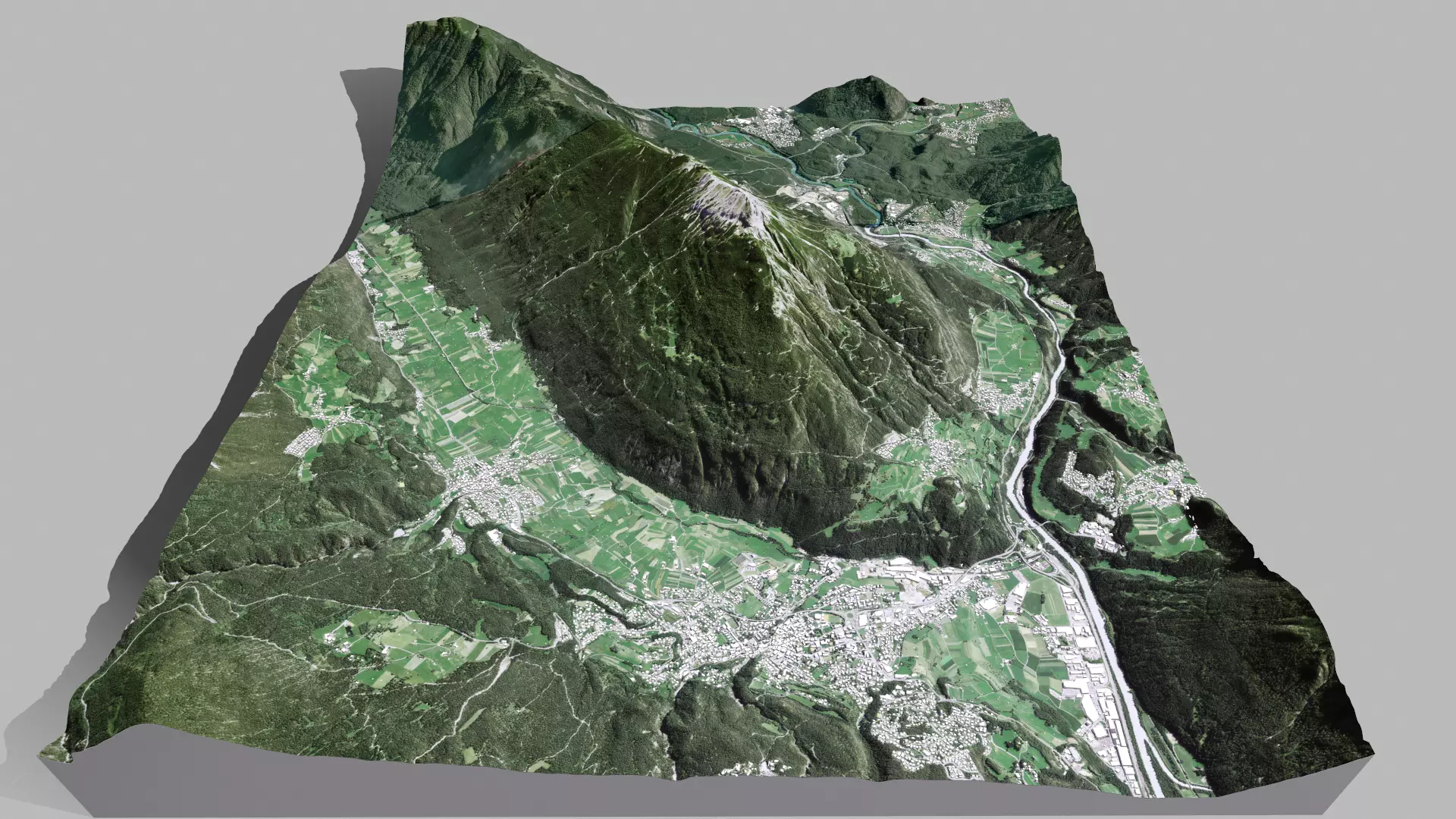 Mountain landscape Chirgant 2370m Austria 3D model