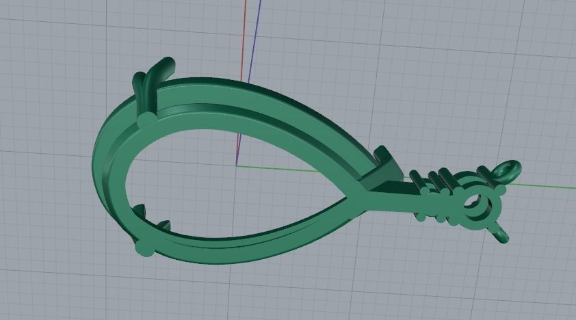 Pendant Model 5408 3D print model_4