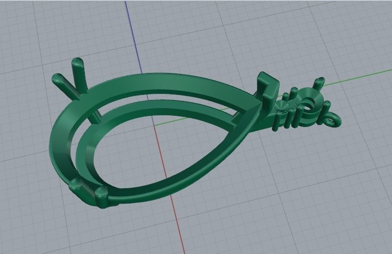 Pendant Model 5408 3D print model_2