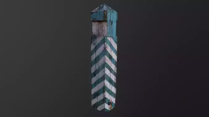 Pillar  Low-poly 3D model