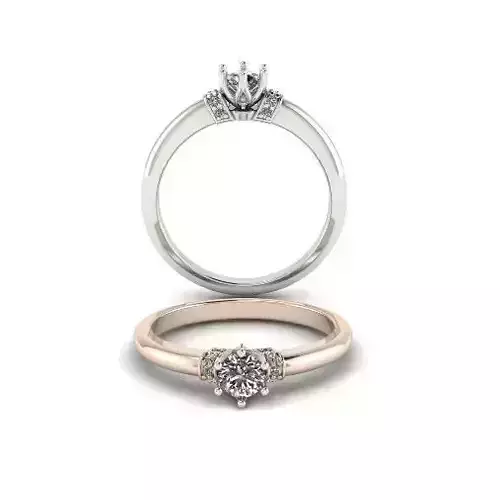 Solitaire engagement ring Model 5388