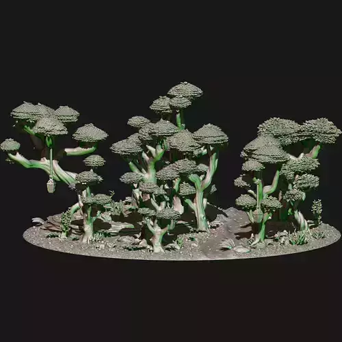 Wood elves forest 3D print model