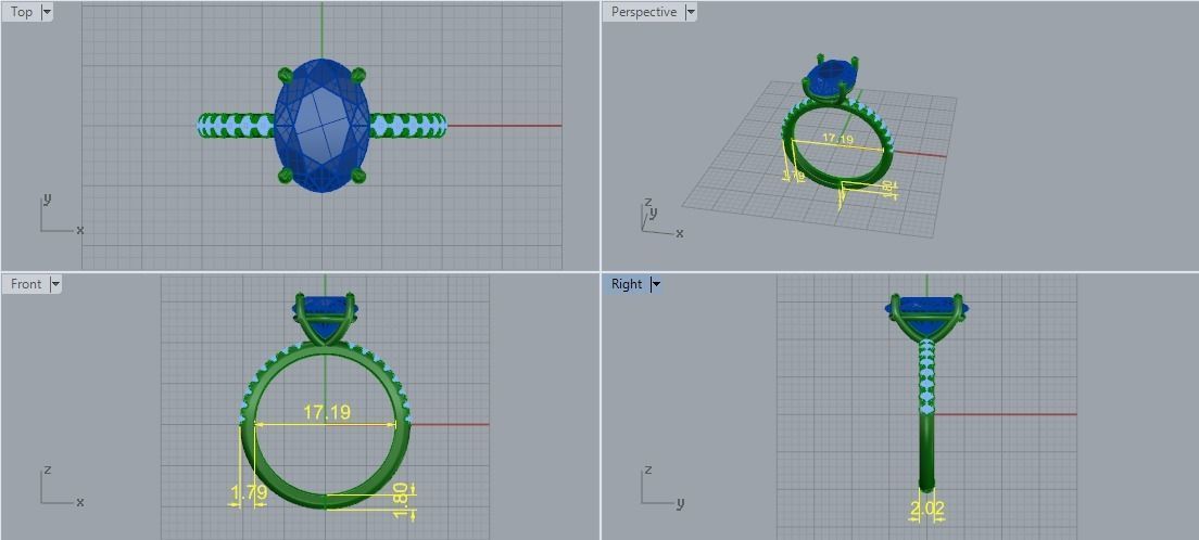 Ring oval Model 5481 3D print model_5