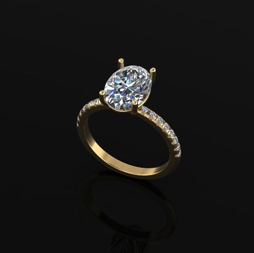 Ring oval Model 5481 3D print model_1