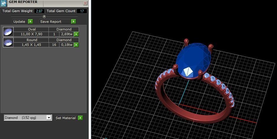 Ring oval Model 5481 3D print model_7
