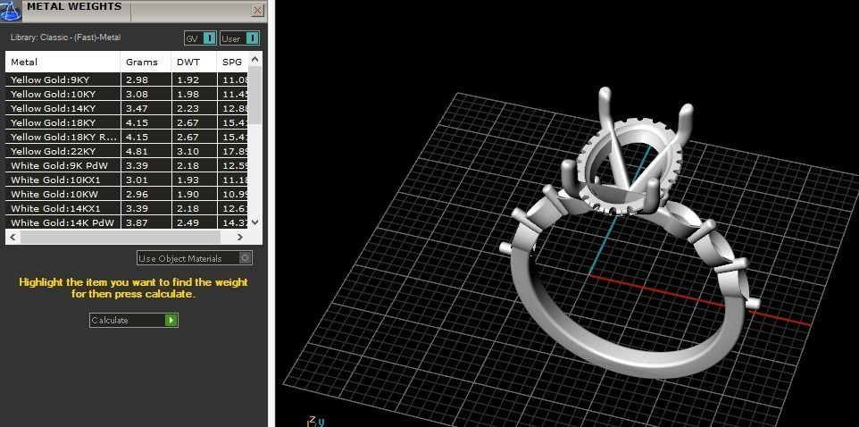 Solitaire Ring Model 5476 3D print model_7
