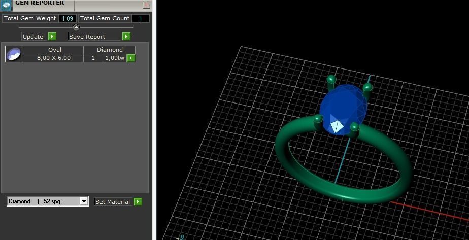 Ring oval Model 5473 3D print model_7