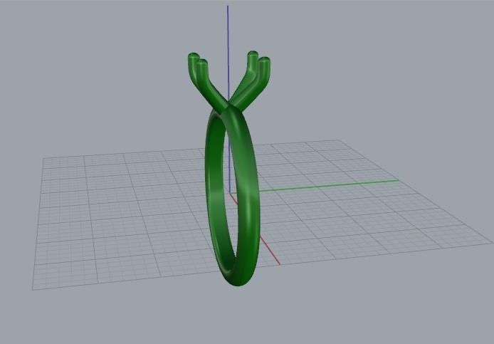 Ring oval Model 5473 3D print model_3