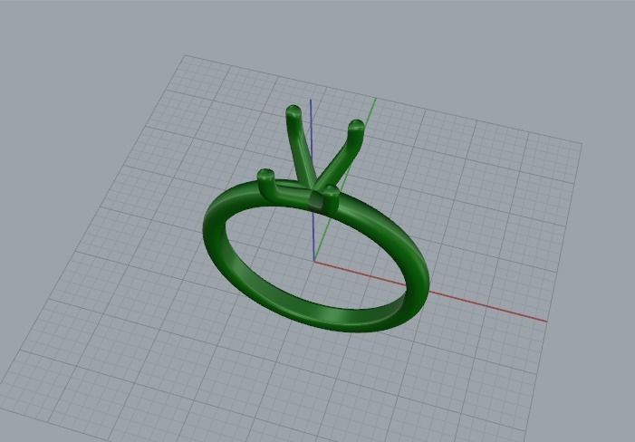 Ring oval Model 5473 3D print model_2