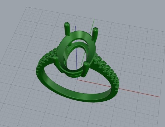 Ring oval Model 5470 3D print model_2