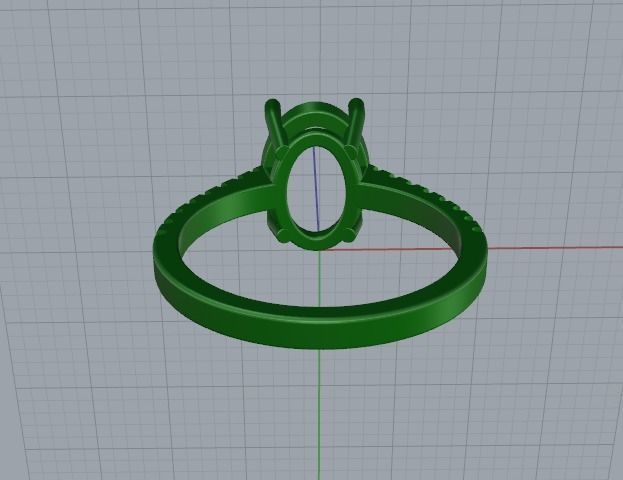Ring oval Model 5470 3D print model_4