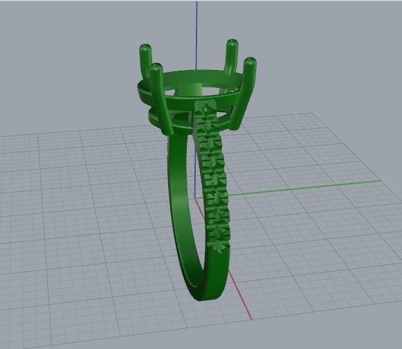 Ring oval Model 5470 3D print model_3