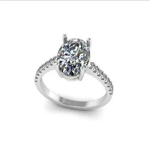 Ring oval Model 5470 3D print model_0