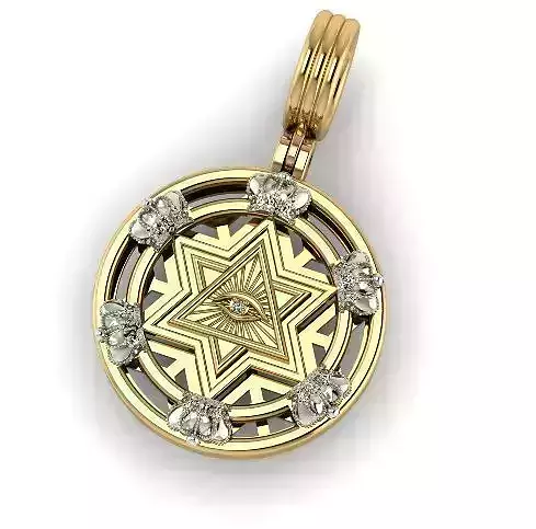 Pendant with crowns Model 5455