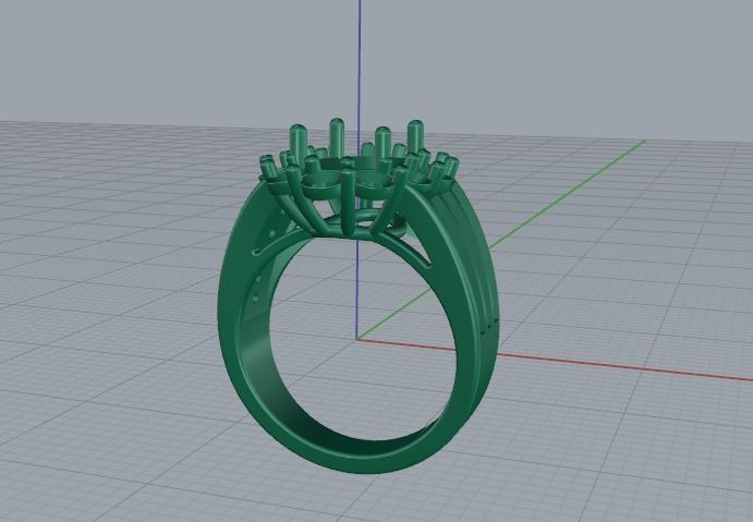 Ring oval Model 5449 3D print model_3