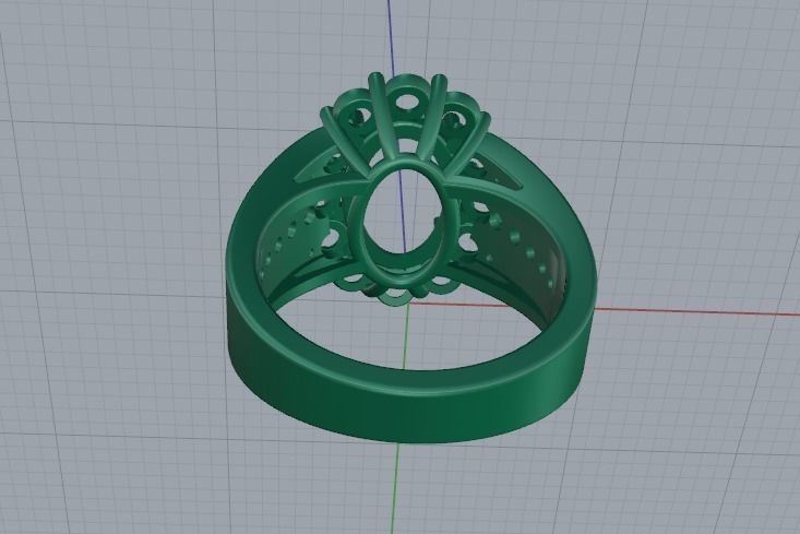Ring oval Model 5449 3D print model_5