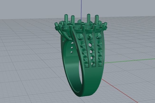 Ring oval Model 5449 3D print model_4