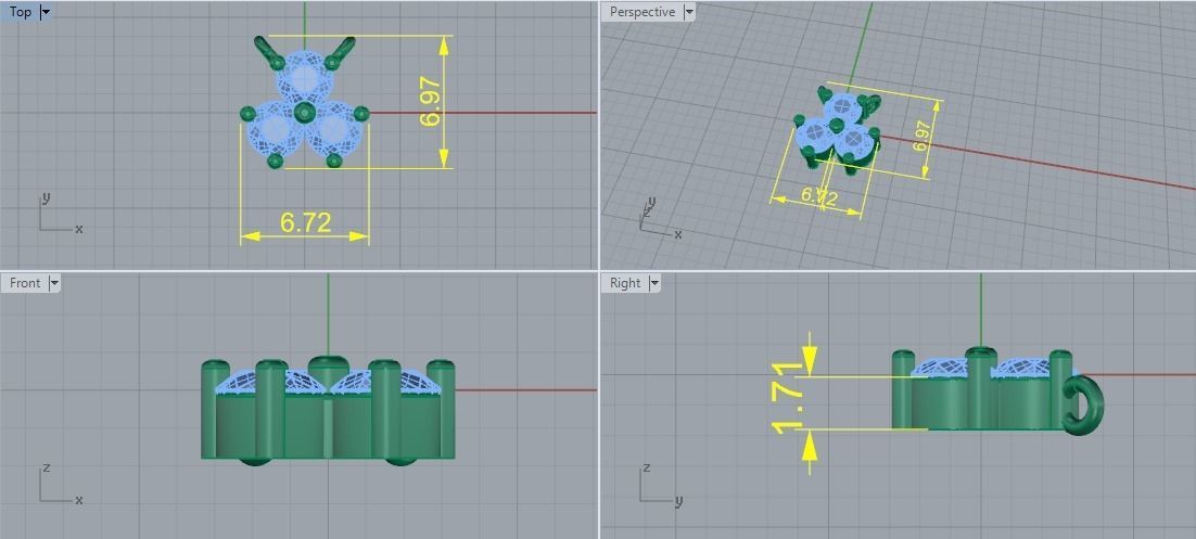 Pendant Model 5541 3D print model_5