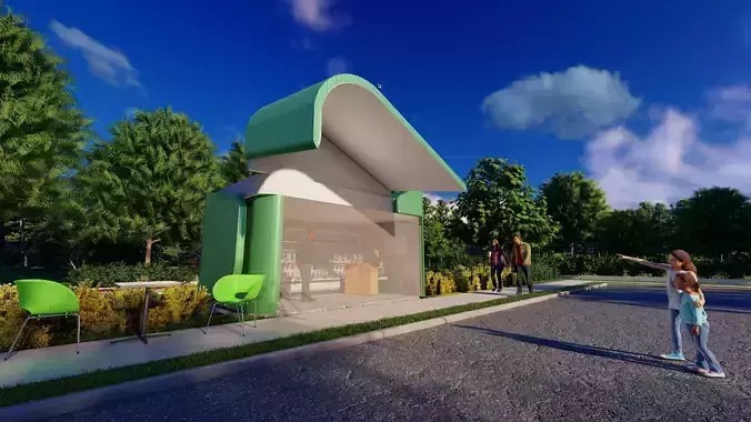 3d commercial store DSJ2 Free 3D model