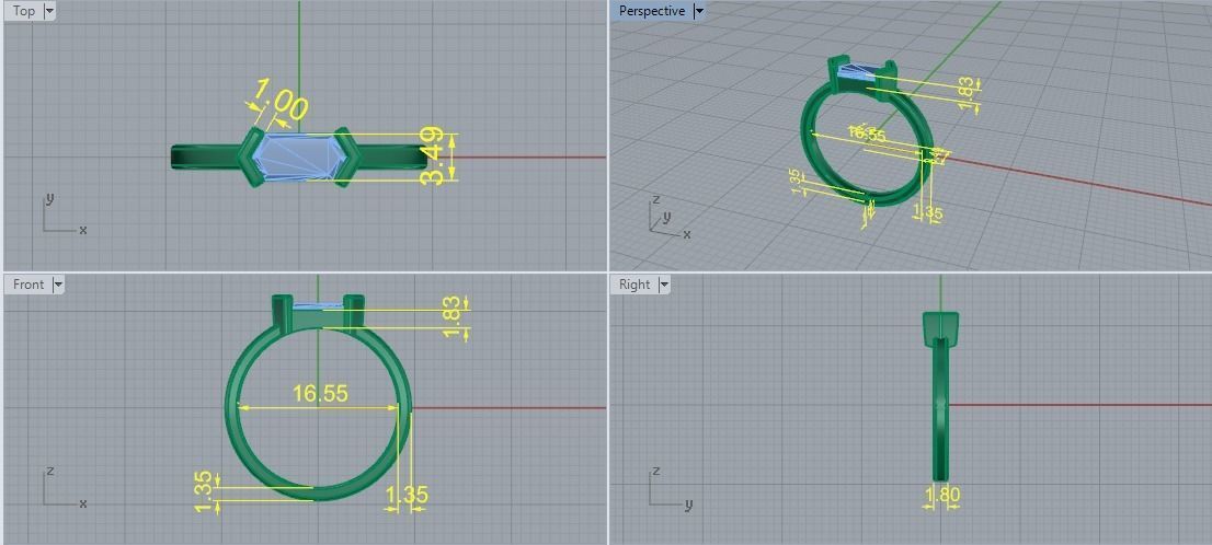 Ring Model 5539 3D print model_6